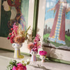 Eva Candle Holder by Bjørn Wiinblad, decorative ceramic accessory featuring intricate design and vibrant colors.