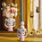 Bjørn Wiinblad Lady with Hat candle holder, decorative ceramic accessory featuring an elegant female figure with a hat.