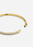 Gold plated Skultuna Simplicity Pavé Bangle, elegant accessories with sparkling pavé detail, showcasing a sleek, modern design.