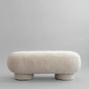 Big Foot Bench - Sheepskin, Sandshell by 101 Copenhagen