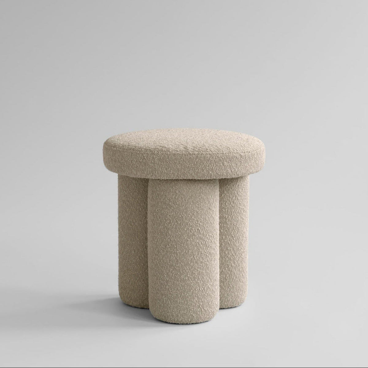 Big Foot Stool - Smoked Sand Bouclé by 101 Copenhagen