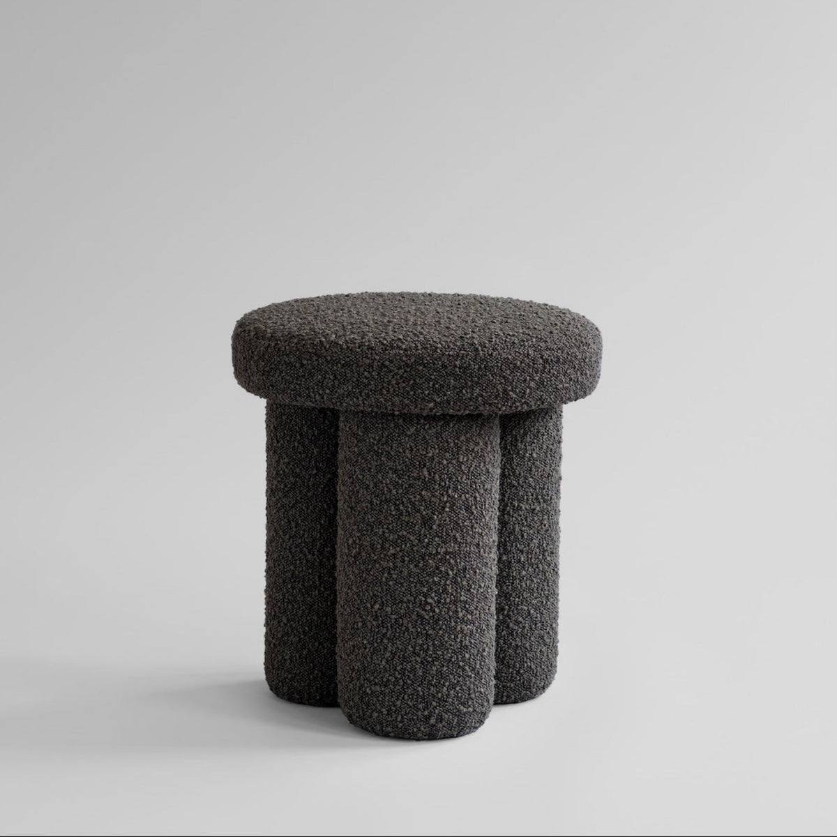 Big Foot Stool - Deep Taupe Bouclé by 101 Copenhagen