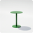 Round Bend Goods pedestal cafe table with sleek metal base and wooden top, ideal for modern dining or cafe settings.