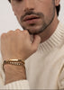 Gold plated Paul Chain bracelet by Skultuna, showcasing a sleek, minimalist accessory with linked chain design.