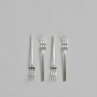 Kogei Dessert Fork - Brushed Steel by 101 Copenhagen