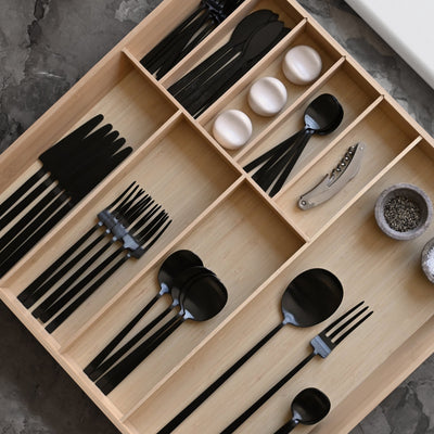 Kogei Cutlery - Black, 24 pc set by 101 Copenhagen