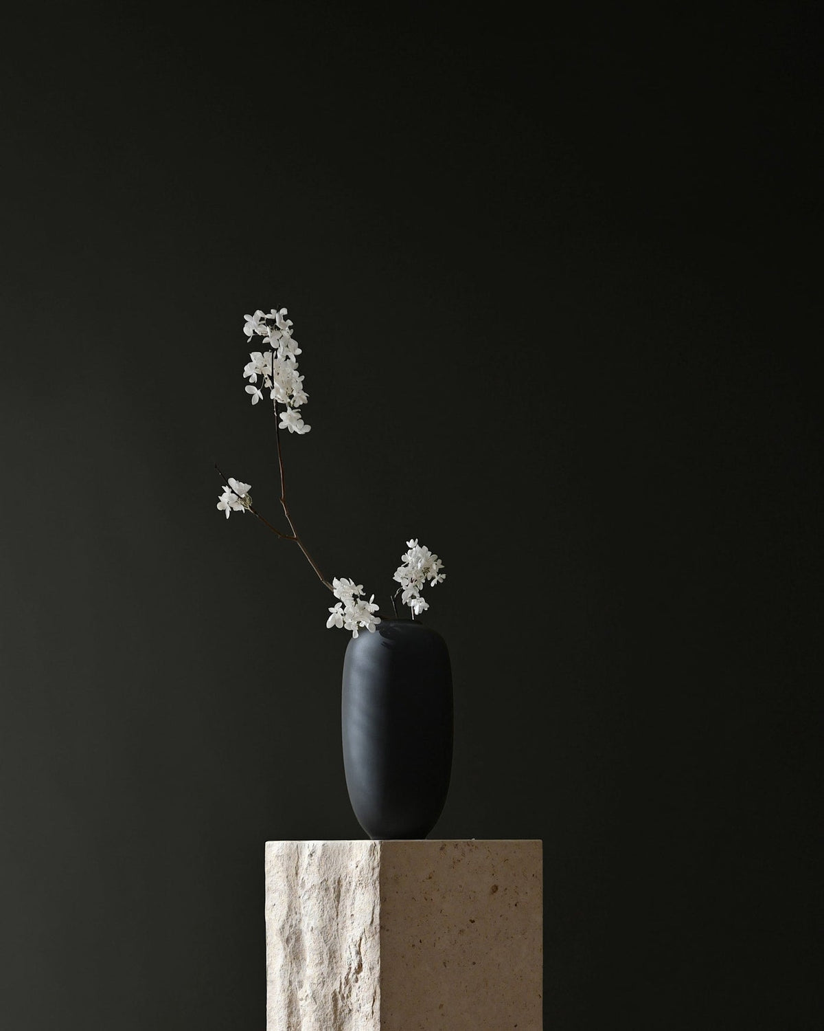 Sunao Vase Slim, Mini - Black by 101 Copenhagen