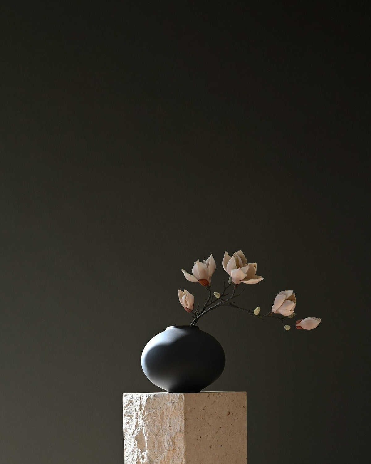 Sunao Vase Fat, Mini - Black by 101 Copenhagen