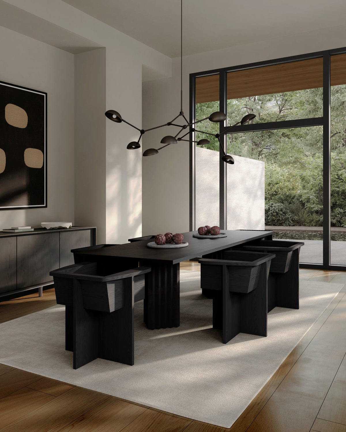 Arc Dining Table 8', Coffee Black Oak by 101 Copenhagen