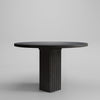 Arc Dining Table 47"Ø, Coffee Black Oak by 101 Copenhagen