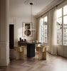 Arc Dining Table 47"Ø, Coffee Black Oak by 101 Copenhagen