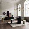 Arc Dining Table 47"Ø, Coffee Black Oak by 101 Copenhagen