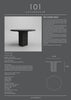 Arc Dining Table 47"Ø, Coffee Black Oak by 101 Copenhagen