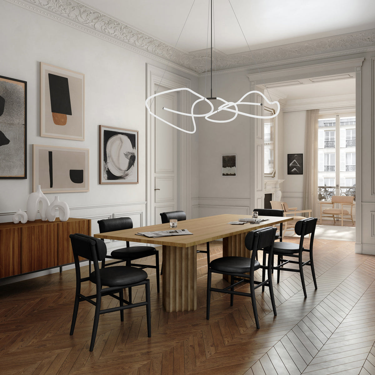 Arc Dining Table 8', Natural Oak/Sand by 101 Copenhagen