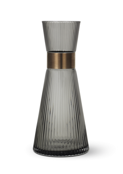 Rosendahl Grand Cru Nouveau water carafe with a sleek glass design and a matching lid, ideal for serving water or beverages.