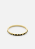 Gold plated Rivets Bangle by Skultuna, stylish accessories featuring a sleek design and rivet accents on a polished gold finish.
