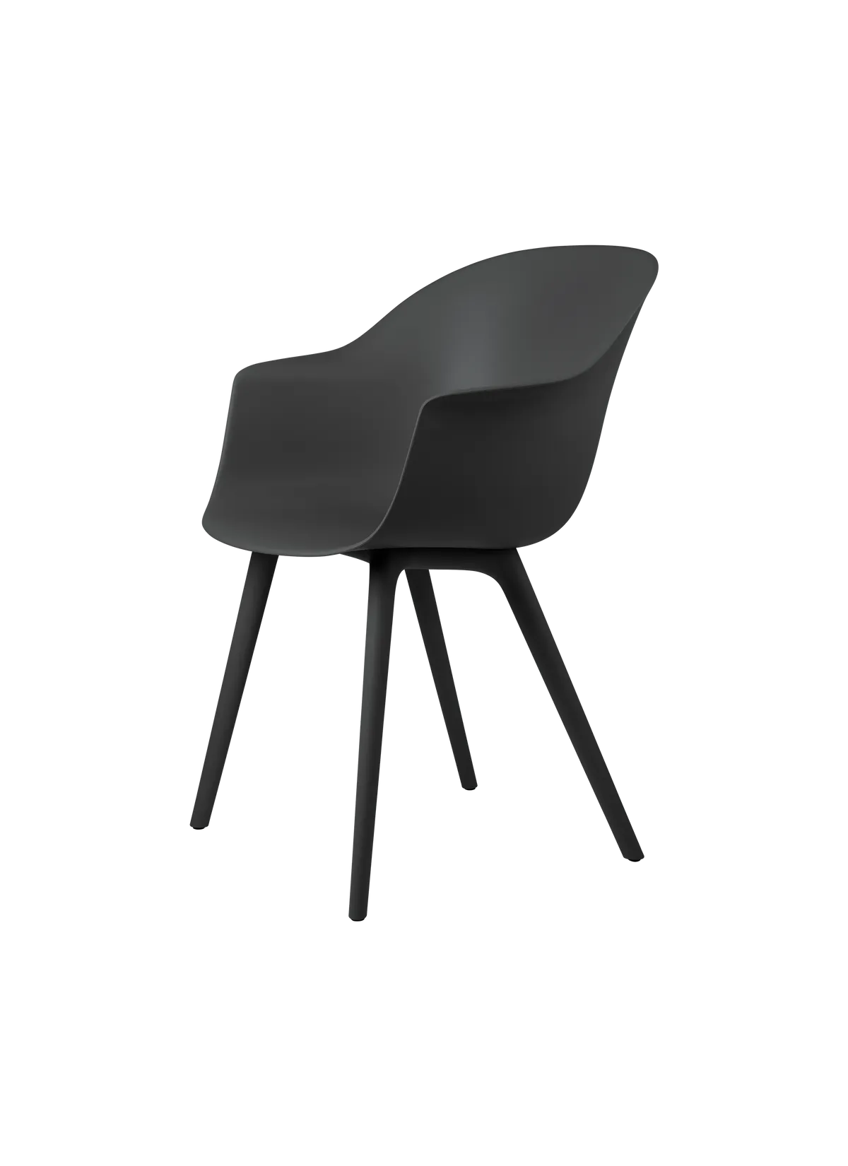 Bat Dining Chair - Un-Upholstered - Plastic Base by Gubi