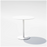 Round pedestal cafe table by Bend Goods with a sleek metal base and wooden top, ideal for modern dining or café settings.