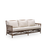 Brown Rattan Caroline 3-Seater Sofa by Sika, stylish seating with plush cushions and elegant design.