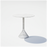 White 30-inch Bend Goods Bistro Table with sleek metal frame and round tabletop, ideal for small dining or outdoor spaces.