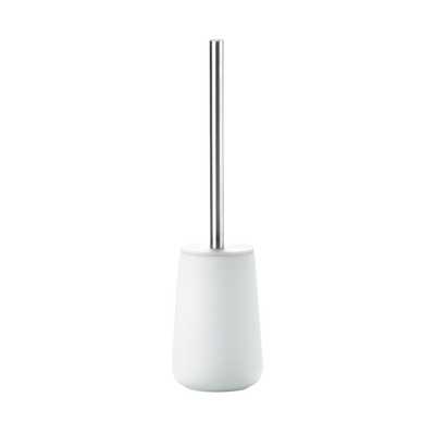 Nova Toilet Brush by Zone Denmark, sleek bathroom accessory with white handle and brush, designed for cleaning toilets.
