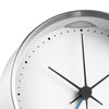 Koppel Clock w. Alarm and Holder, 10cm by Georg Jensen