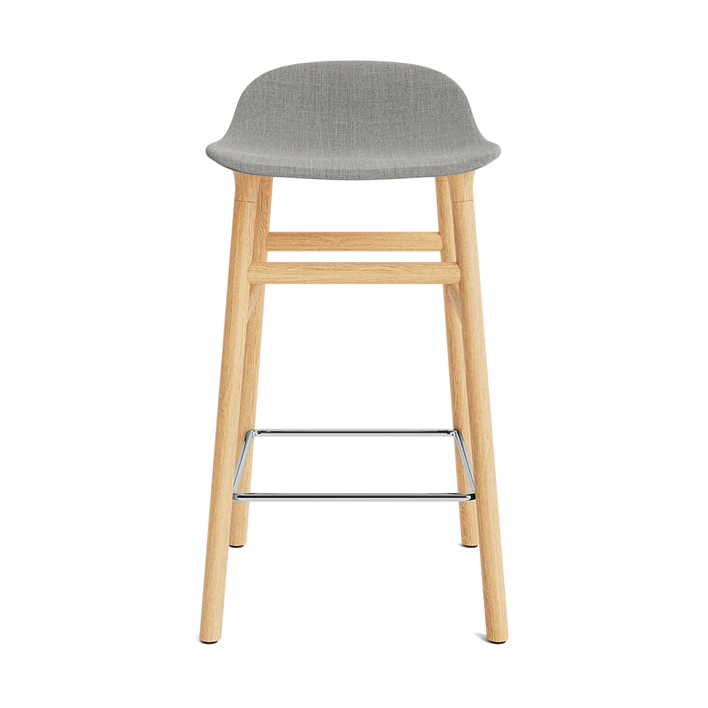 Form Barstool 65 cm Full Upholstery Wood by Normann Copenhagen