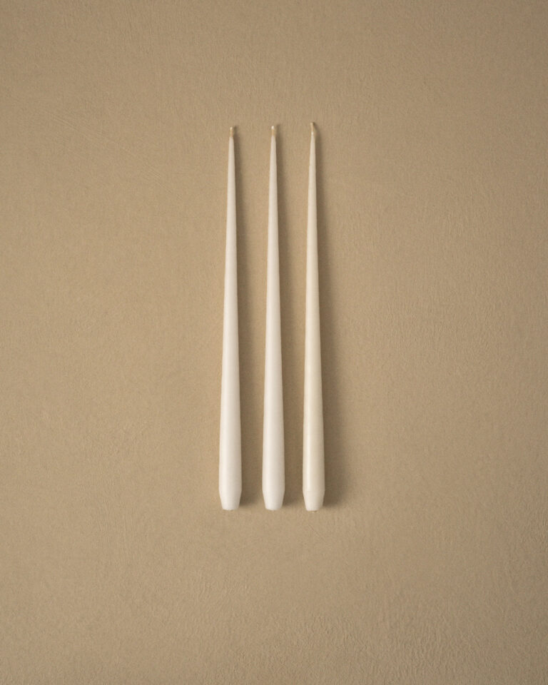 Large Taper Candles by STOFF Nagel