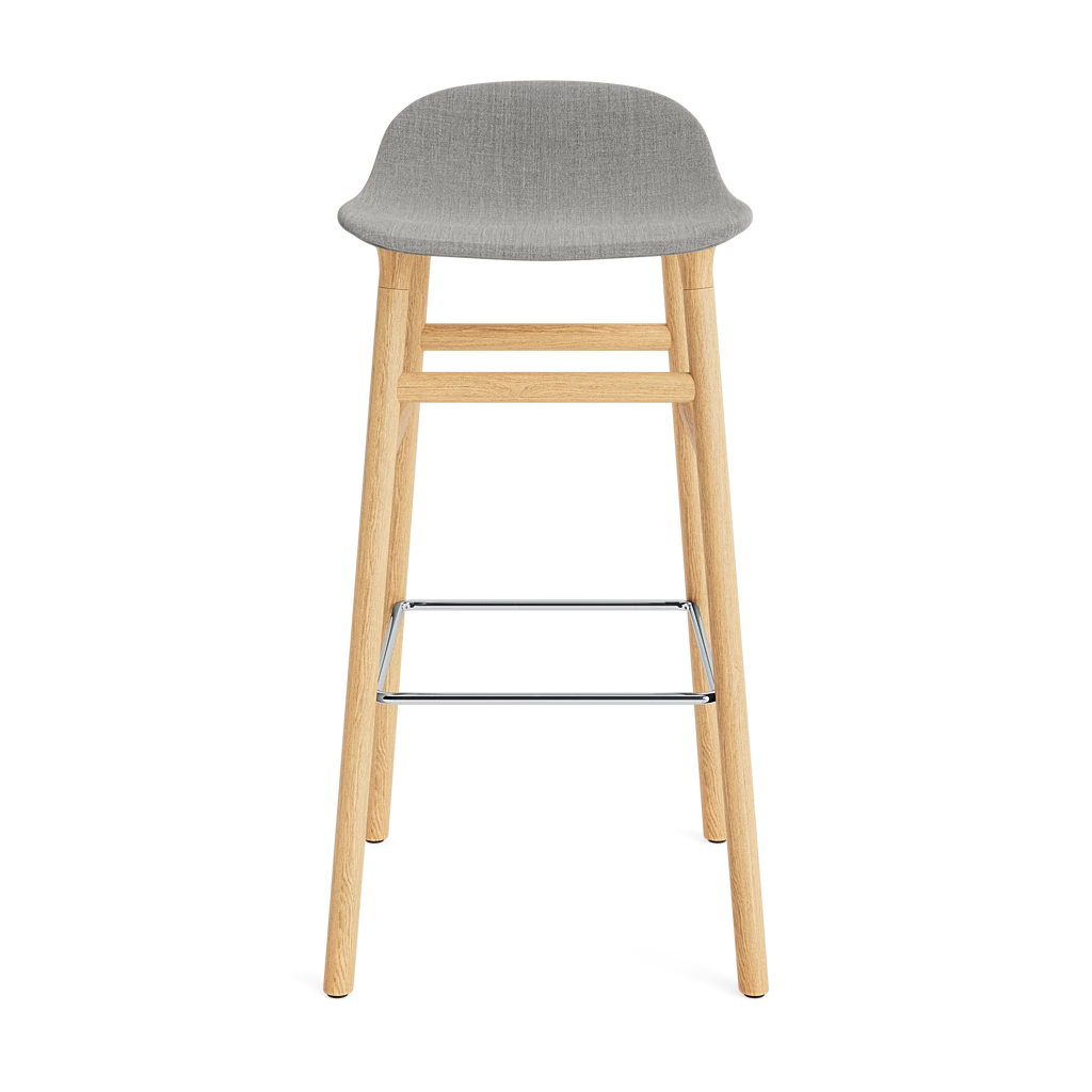 Form Barstool 75 cm Full Upholstery Wood by Normann Copenhagen