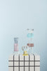 OYOY Nordic Glass Candleholder Cone in transparent glass with a minimalist cone-shaped design