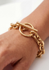 Unité Chain Bracelet XL - Gold Plated by Skultuna