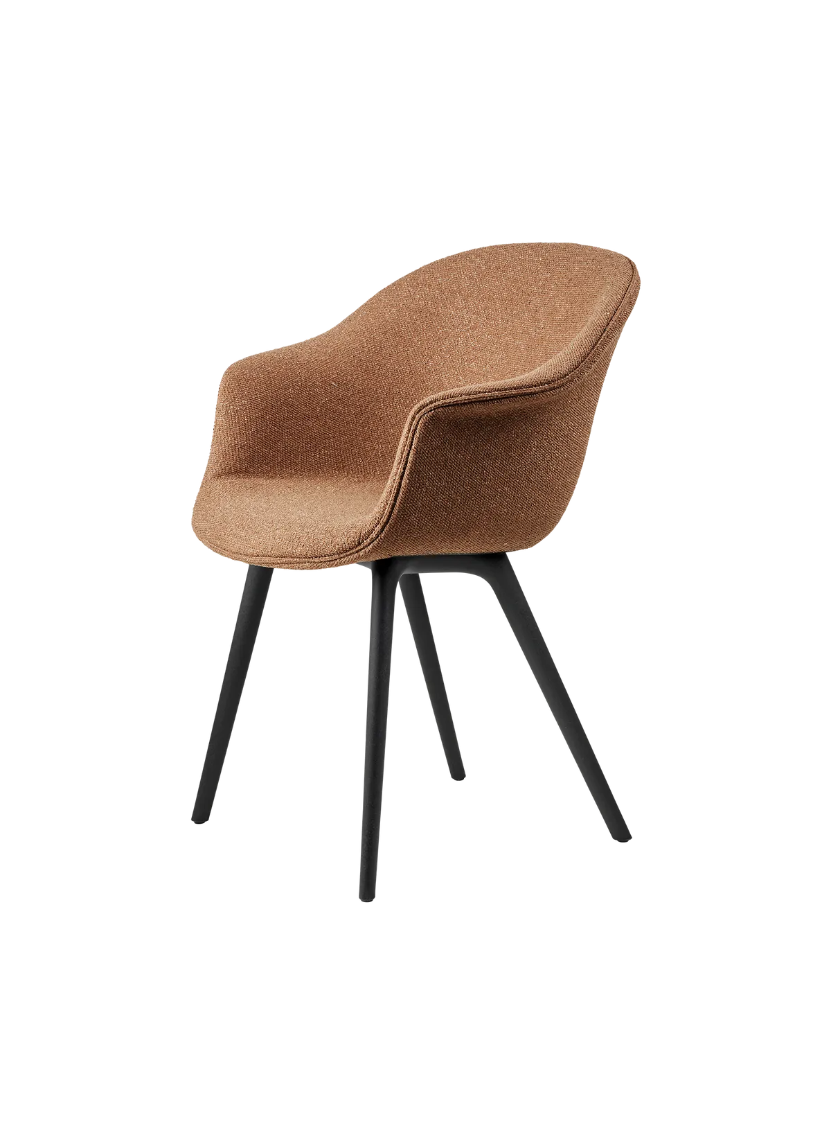 Bat Dining Chair - Fully Upholstered - Plastic Base by Gubi