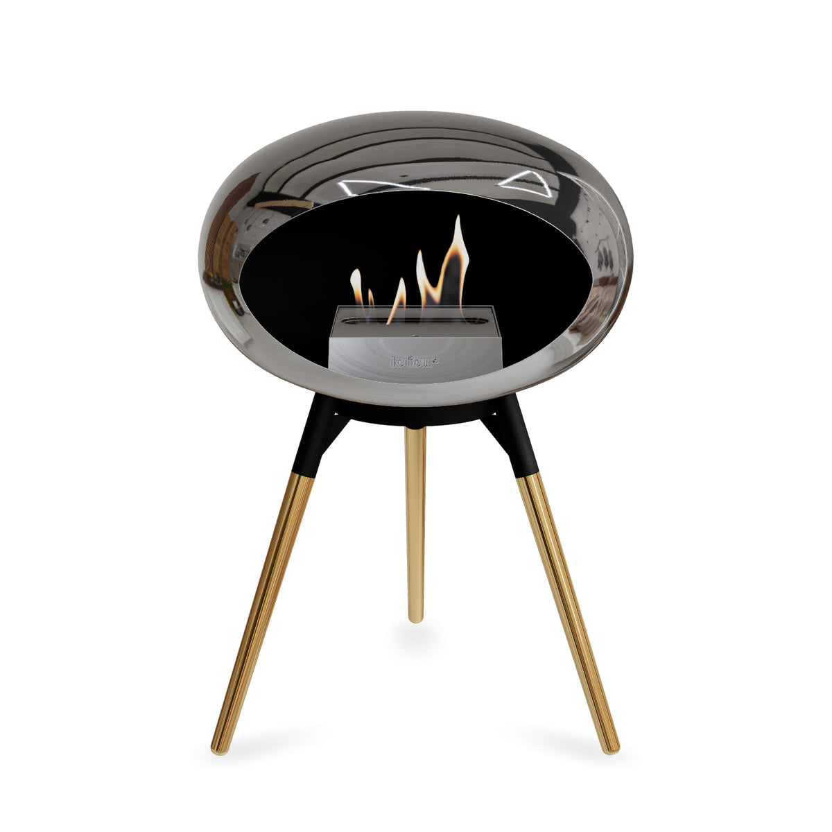 Le Feu Ground Low Dome - Chromed Silver by Le Feu
