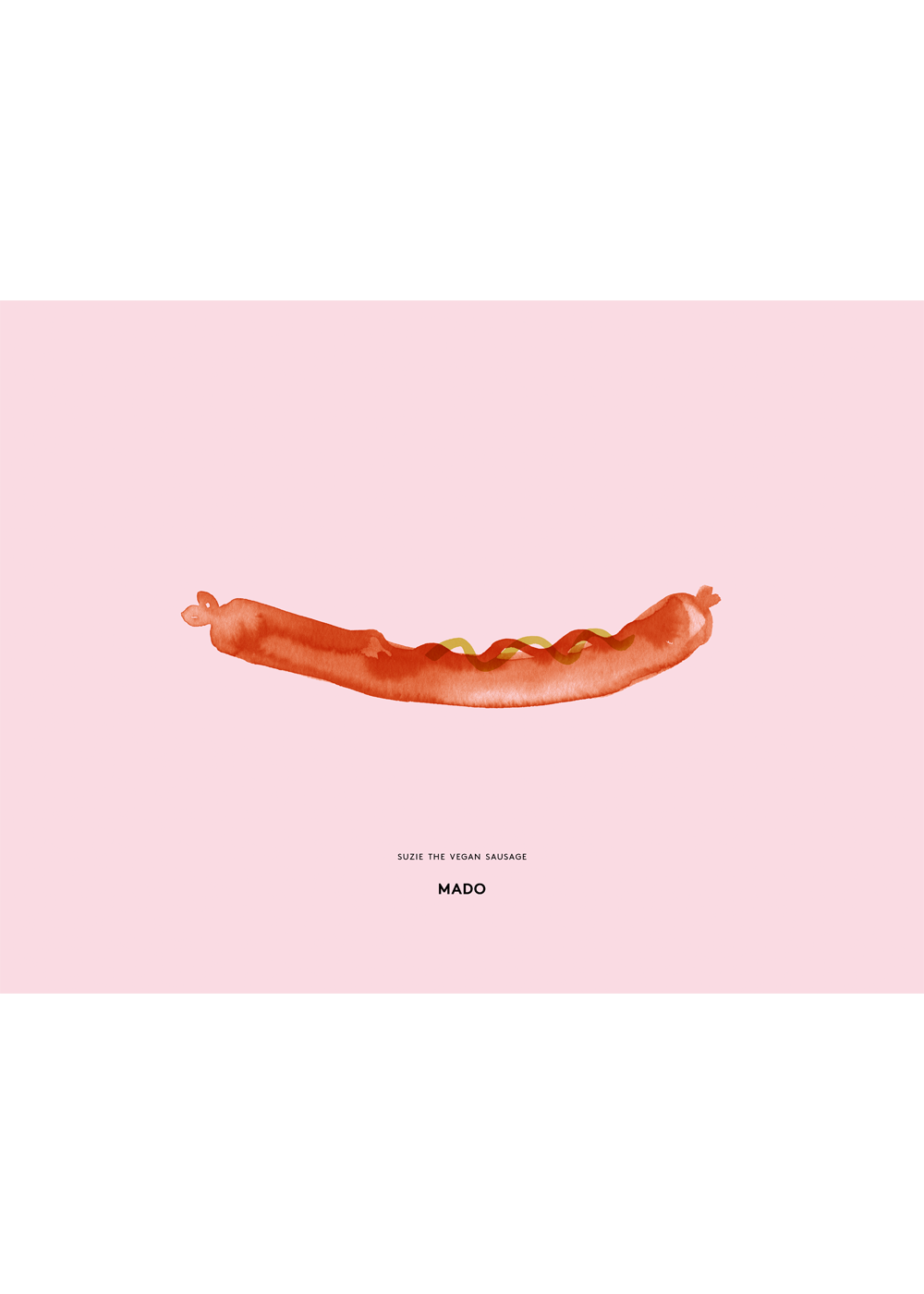 Suzie the Vegan Sausage by Paper Collective
