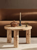 Ferm Living Post Coffee Table with sleek wooden surface and minimalist design, perfect for modern living spaces