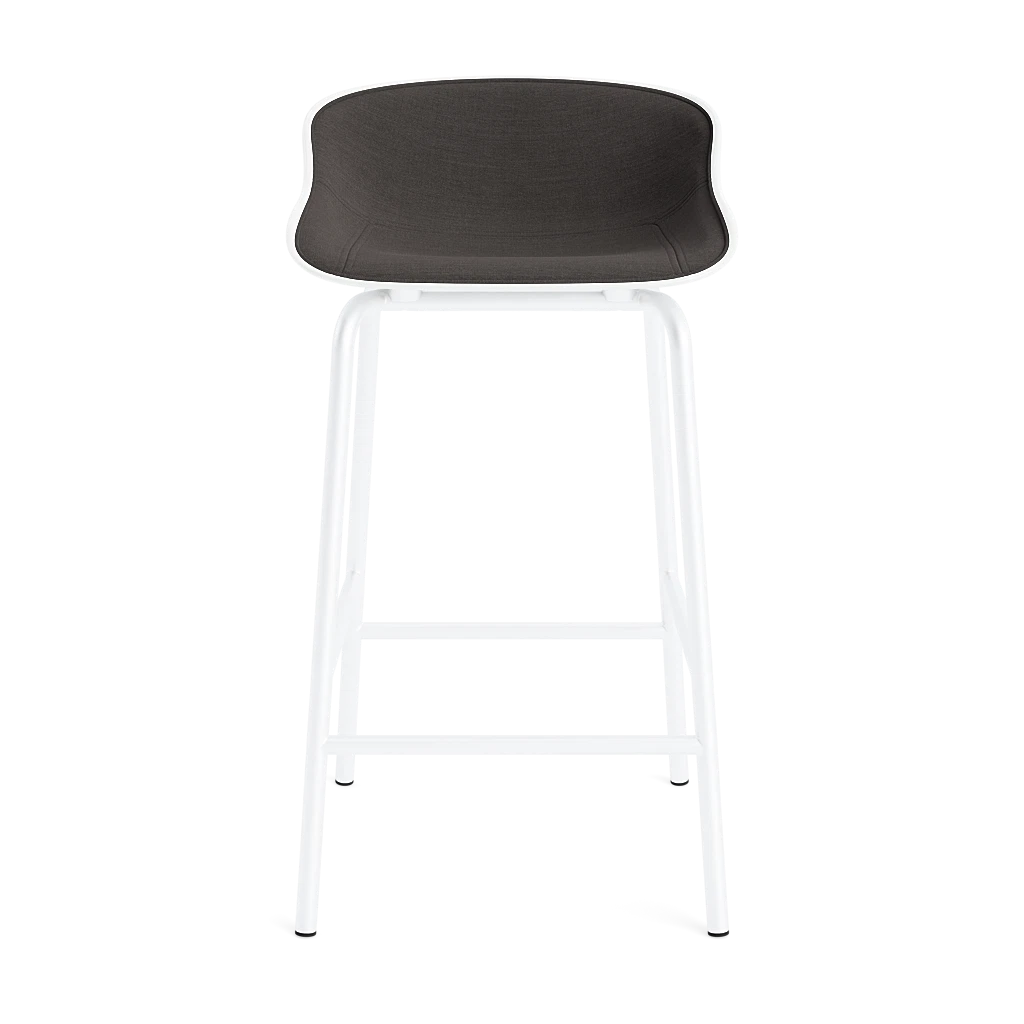 Hyg Barstool 65 cm Front Upholstery Steel by Normann Copenhagen