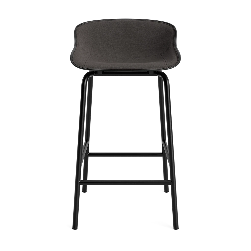 Hyg Barstool 65 cm Front Upholstery Steel by Normann Copenhagen