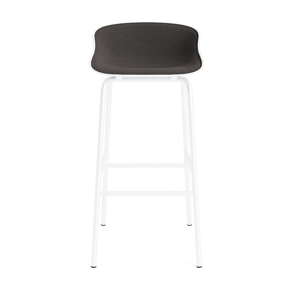 Hyg Barstool 75 cm Front Upholstery Steel by Normann Copenhagen