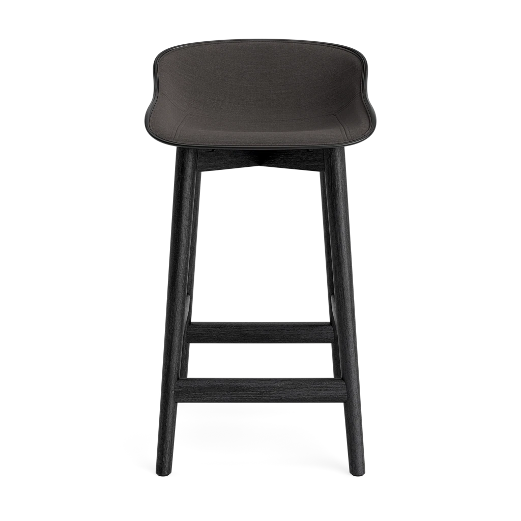 Hyg Barstool 65 cm Front Upholstery Wood by Normann Copenhagen