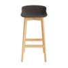 Hyg Barstool 75 cm Front Upholstery Wood by Normann Copenhagen