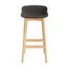 Hyg Barstool 75 cm Front Upholstery Wood by Normann Copenhagen