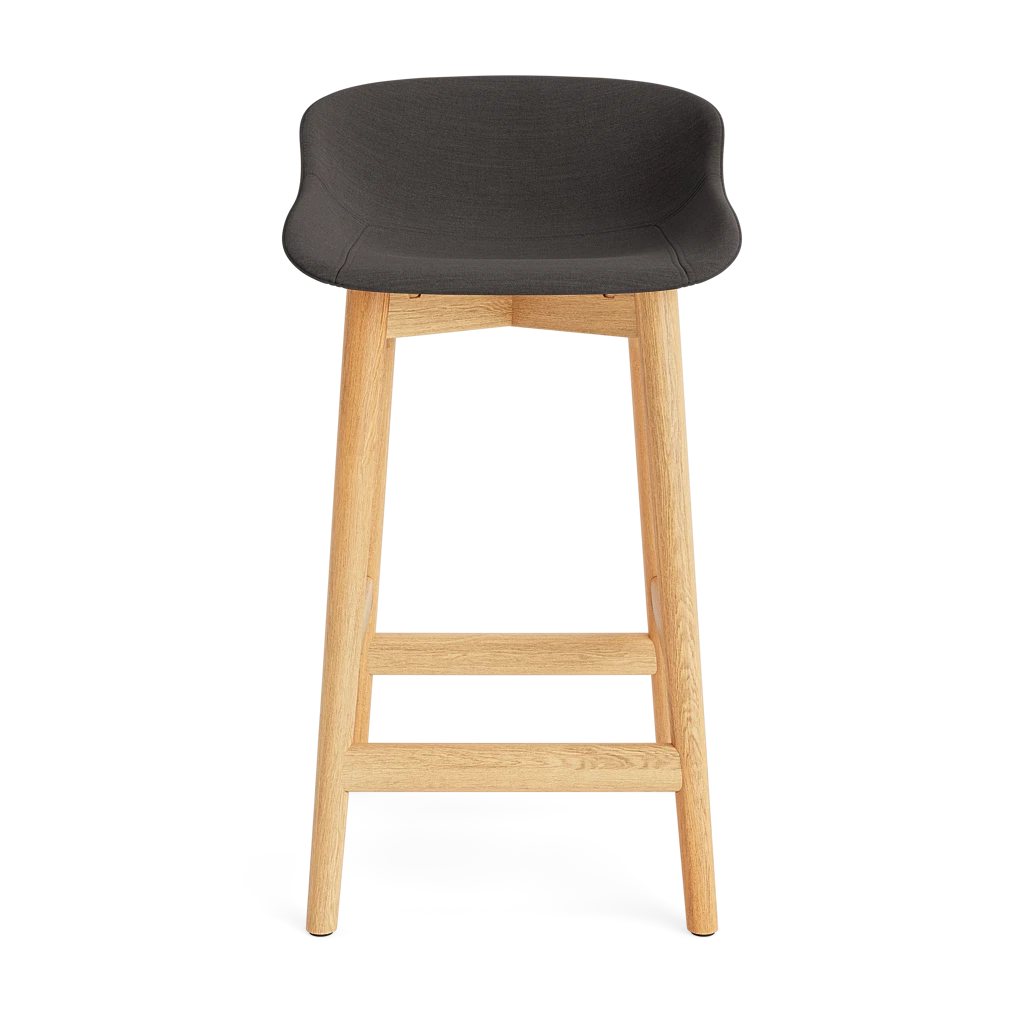 Hyg Barstool 65 cm Full Upholstery Wood by Normann Copenhagen