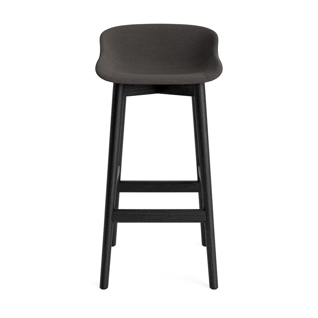 Hyg Barstool 75 cm Full Upholstery Wood by Normann Copenhagen