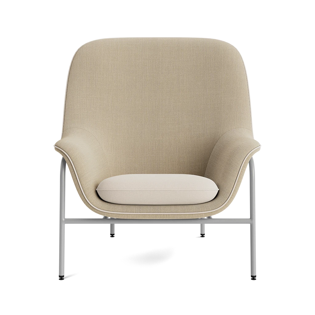 Drape Lounge Chair High Steel by Normann Copenhagen