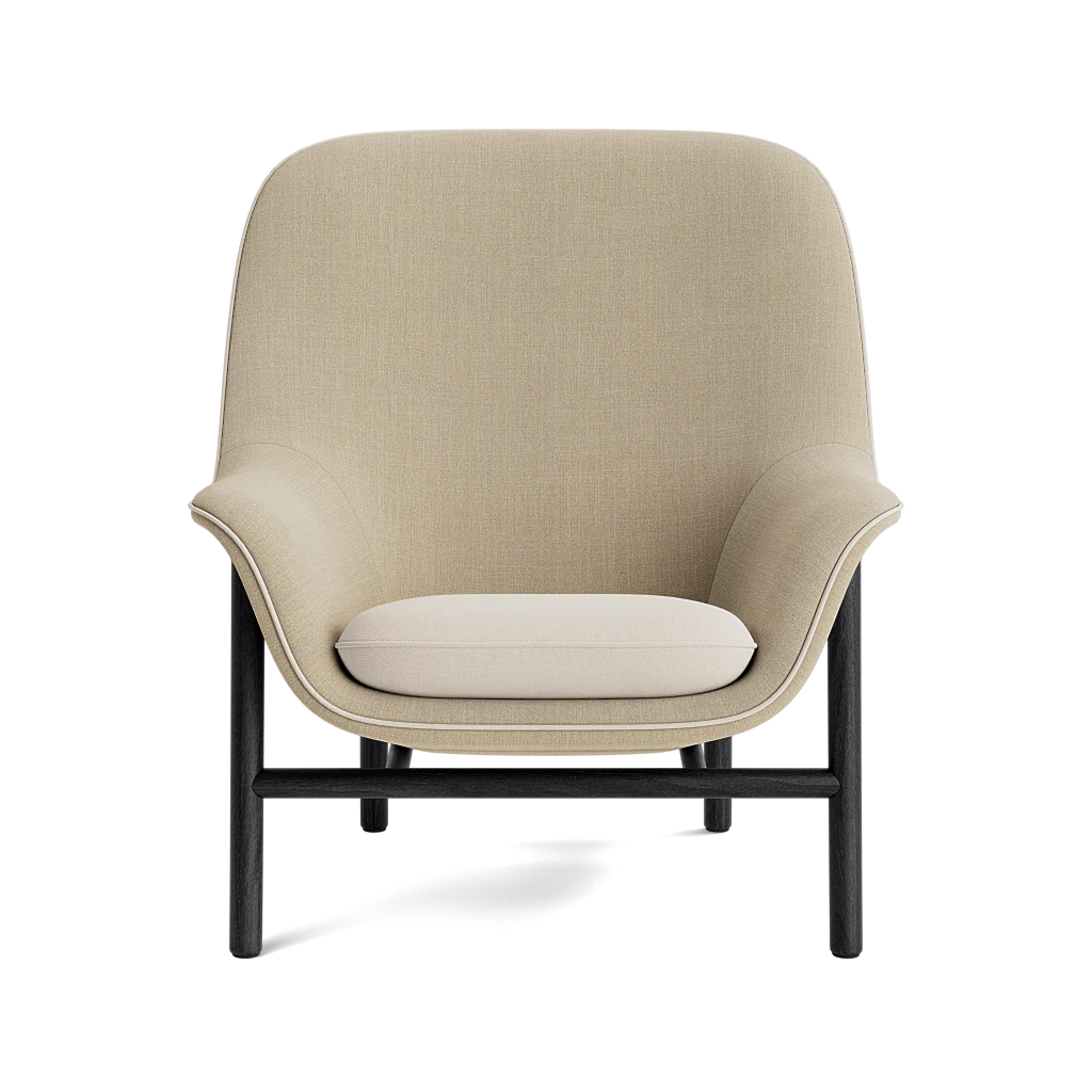 Drape Lounge Chair High Wood by Normann Copenhagen