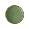 Arne Jacobsen City Hall wall clock with minimalist design, featuring black hour and minute hands on a white round face.