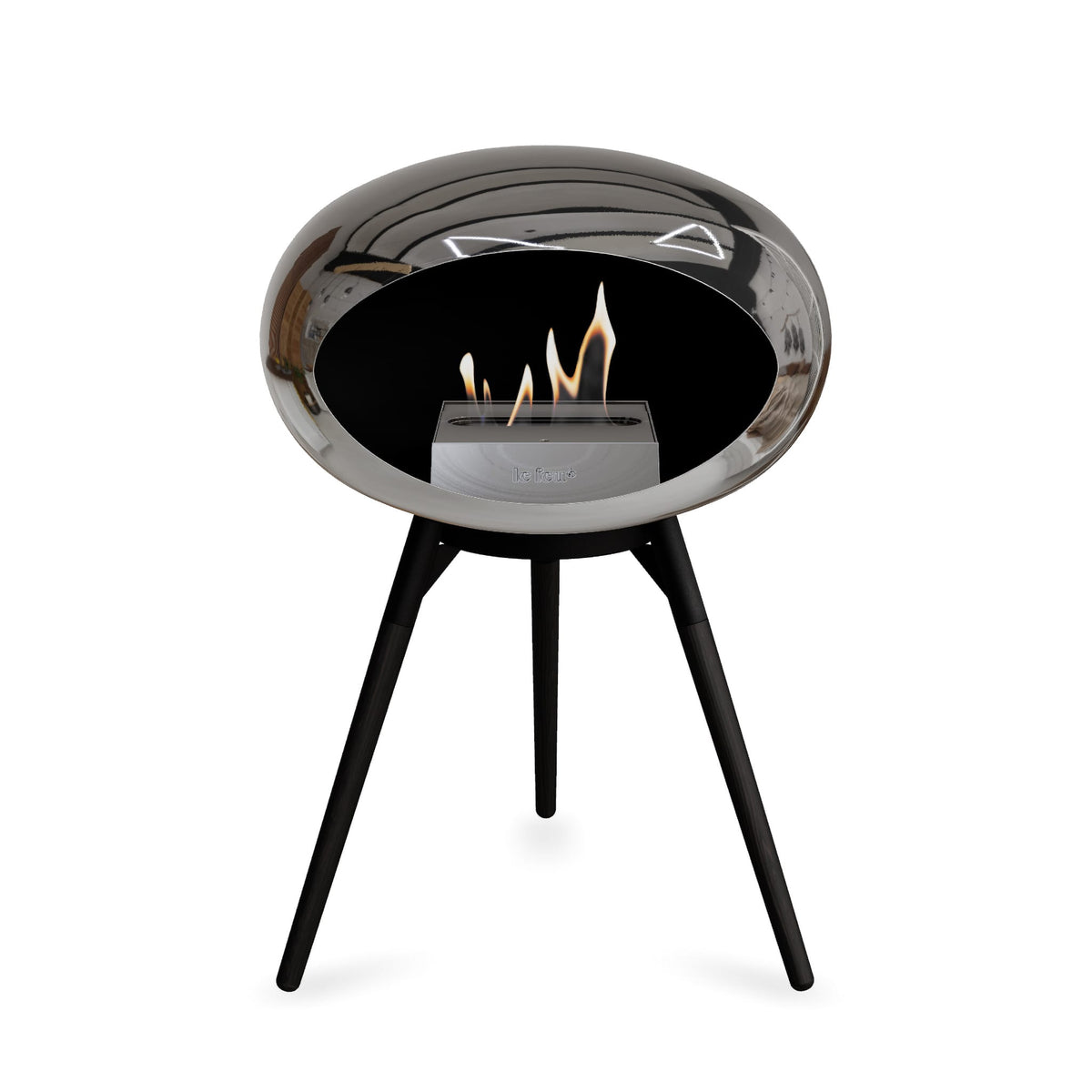 Le Feu Ground Low Dome - Chromed Silver by Le Feu