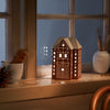 Gingerbread Large Ceramic House Tealight Holder by Kähler