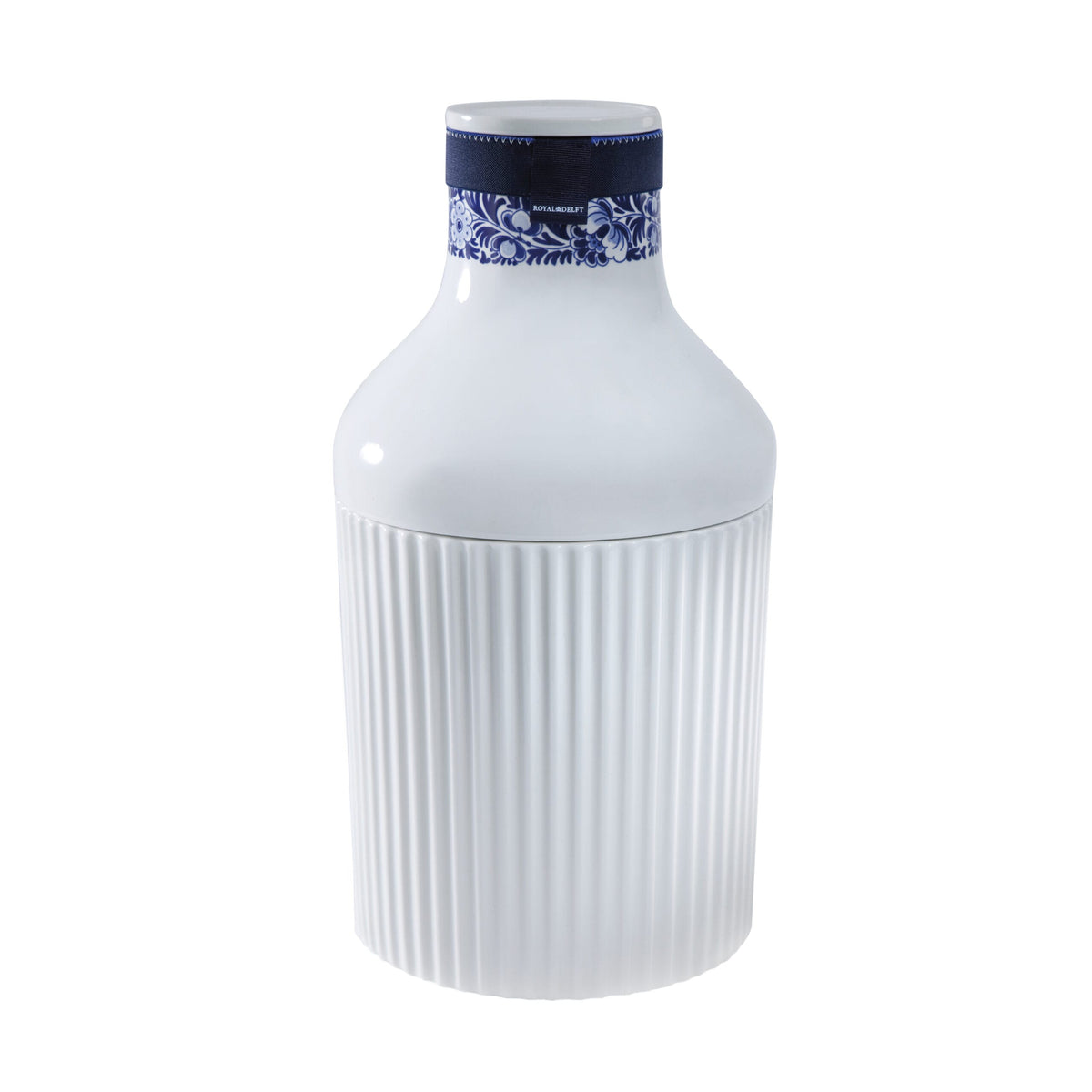 Collar Bottle no. 1 - Blue D1653 Collection by Royal Delft
