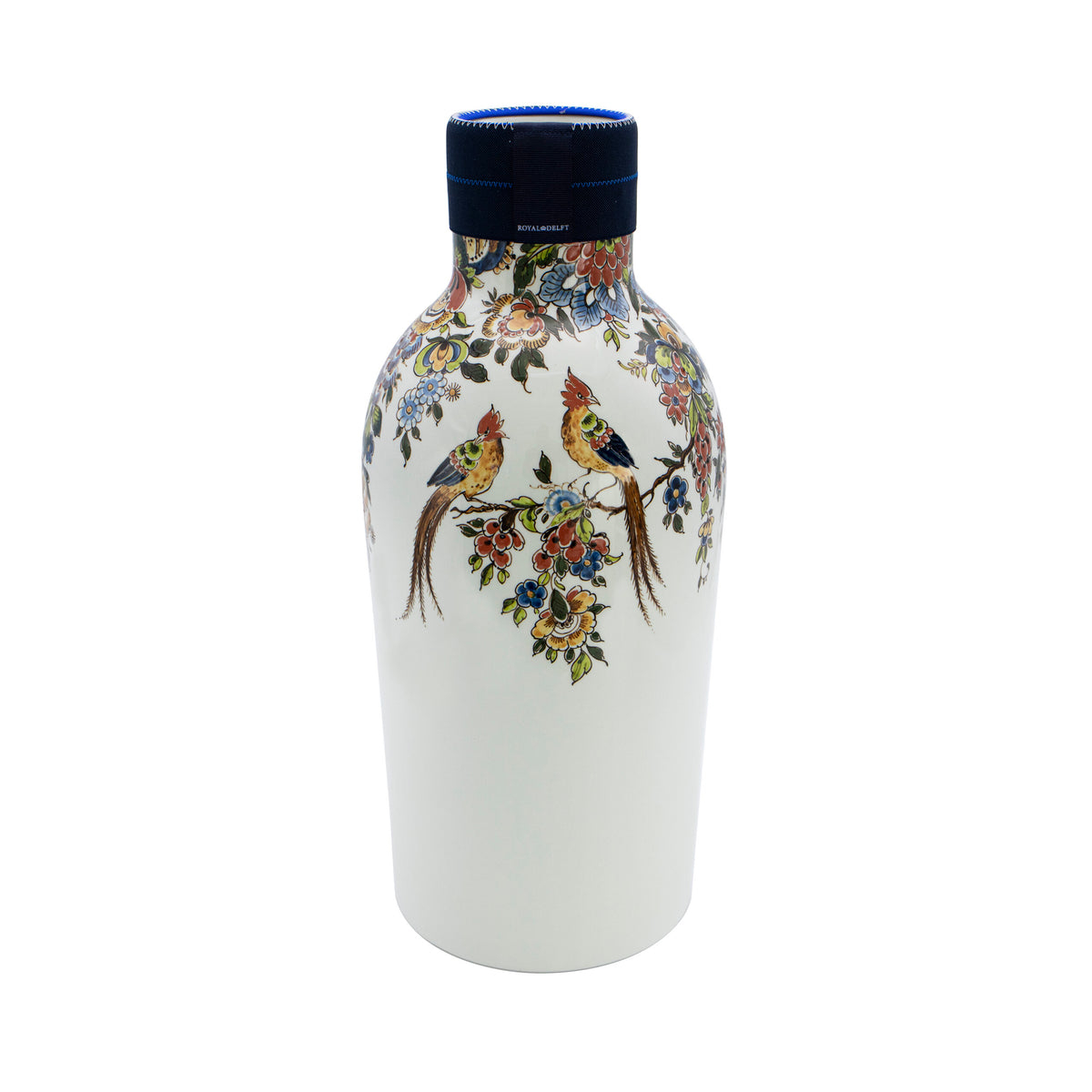Collar Bottle - Poly - Blue D1653 Collection by Royal Delft